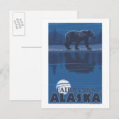Beer in Moonlight - Fairbanks, Alaska Briefkaart (Voorkant / Achterkant)