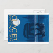 Beer in Moonlight - Glacier National Park, MT Briefkaart (Voorkant / Achterkant)