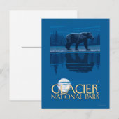 Beer in Moonlight - Glacier National Park, MT Briefkaart (Voorkant / Achterkant)