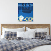 Beer in Moonlight - Glacier National Park, MT Canvas Afdruk (Insitu (Slaapkamer))