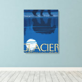 Beer in Moonlight - Glacier National Park, MT Canvas Afdruk (Insitu (Houten vloer))
