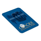 Beer in Moonlight - Glacier National Park, MT Magneet (Rechterzijde)