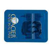 Beer in Moonlight - Glacier National Park, MT Magneet (Horizontaal)