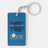 Beer in Moonlight - Glacier National Park, MT Sleutelhanger (achterkant)