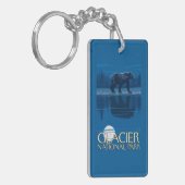 Beer in Moonlight - Glacier National Park, MT Sleutelhanger (Voorkant Links)