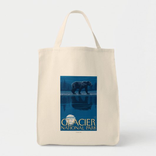 Beer in Moonlight - Glacier National Park, MT Tote Bag (Voorkant)