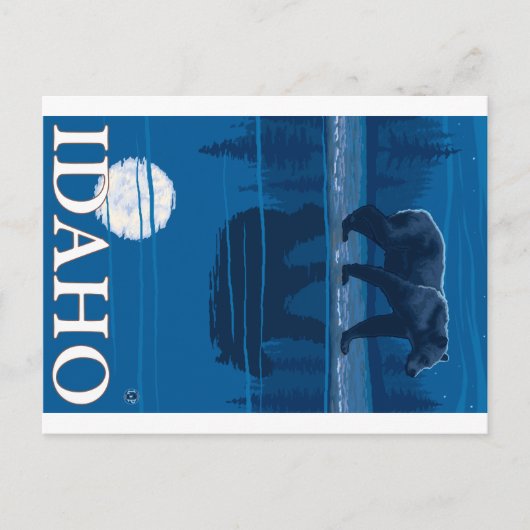 Beer in Moonlight - Idaho Briefkaart (Voorkant)