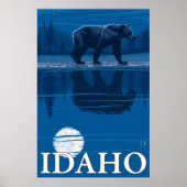 Beer in Moonlight - Idaho Poster (Voorkant)