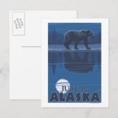 Beer in Moonlight - Juneau, Alaska Briefkaart (Voorkant / Achterkant)
