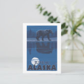 Beer in Moonlight - Juneau, Alaska Briefkaart (Staand voorkant)