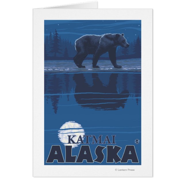 Beer in Moonlight - Katmai, Alaska (Voorkant)