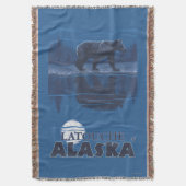 Beer in Moonlight - Latouche, Alaska Deken (Voorkant Verticaal)
