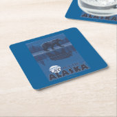 Beer in Moonlight - Latouche, Alaska Kartonnen Onderzetters (Schuin)