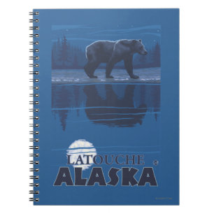 Beer in Moonlight - Latouche, Alaska Notitieboek