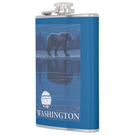 Beer in Moonlight - Mount Adams, Washington Heupfles (Links)