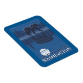 Beer in Moonlight - Mount Adams, Washington Magneet (Rechterzijde)