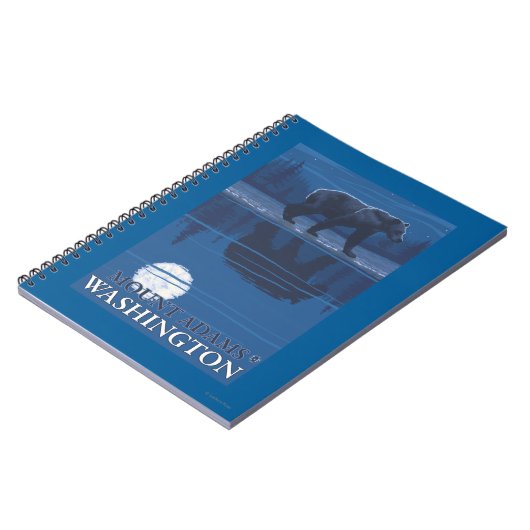 Beer in Moonlight - Mount Adams, Washington Notitieboek (Linkerzijde)