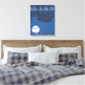 Beer in Moonlight - Mount Baker, Washington Canvas Afdruk (Insitu (Slaapkamer))