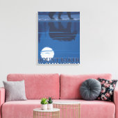 Beer in Moonlight - Mount Baker, Washington Canvas Afdruk (Insitu (Woonkamer))