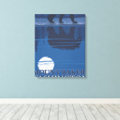 Beer in Moonlight - Mount Baker, Washington Canvas Afdruk (Insitu (Houten vloer))