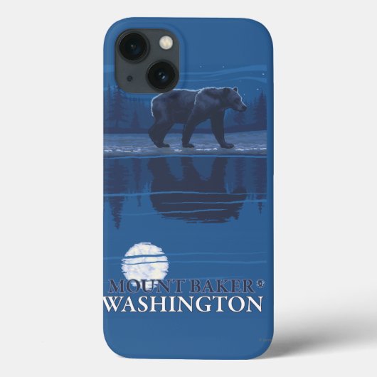 Beer in Moonlight - Mount Baker, Washington Case-Mate iPhone Case (Achterkant)