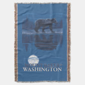 Beer in Moonlight - Mount Baker, Washington Deken (Voorkant Verticaal)