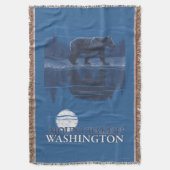 Beer in Moonlight - Mount Baker, Washington Deken (Voorkant Verticaal)