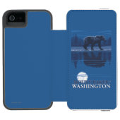 Beer in Moonlight - Mount Baker, Washington Incipio iPhone Portemonnee Hoesje (Agenda Open)