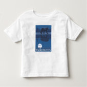 Beer in Moonlight - Mount Baker, Washington Kinder Shirts (Voorkant)