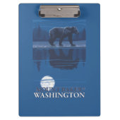 Beer in Moonlight - Mount Baker, Washington Klembord (Voorkant)