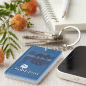 Beer in Moonlight - Mount Baker, Washington Sleutelhanger (Voorkant Rechts)