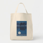 Beer in Moonlight - Mount Baker, Washington Tote Bag (Voorkant)