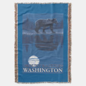 Beer in Moonlight - Mount Rainier, Washington Deken (Voorkant Verticaal)