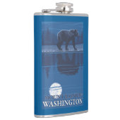 Beer in Moonlight - Mount Rainier, Washington Heupfles (Rechts)