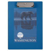 Beer in Moonlight - Mount Rainier, Washington Klembord (Voorkant)