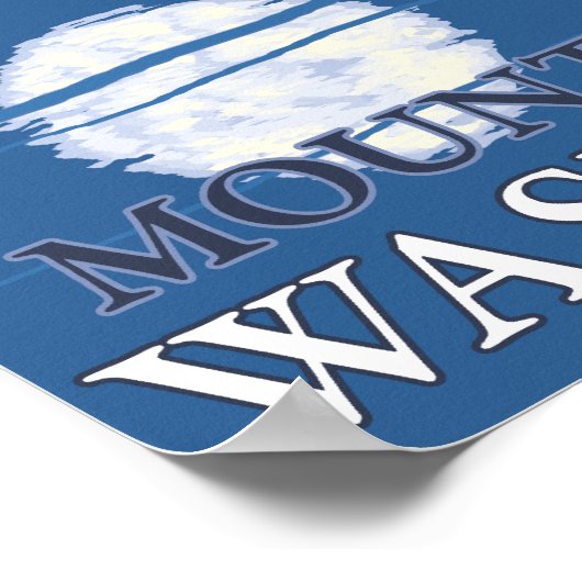 Beer in Moonlight - Mount Rainier, Washington Poster (Hoek)