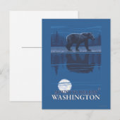 Beer in Moonlight - Mount St. Helens Briefkaart (Voorkant / Achterkant)