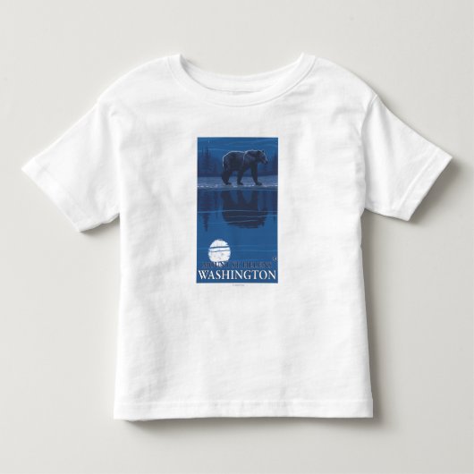 Beer in Moonlight - Mount St. Helens Kinder Shirts (Voorkant)