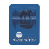 Beer in Moonlight - Mount St. Helens Magneet (Verticaal)