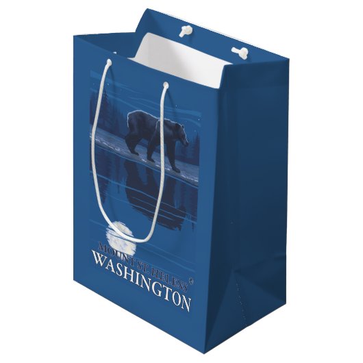 Beer in Moonlight - Mount St. Helens Medium Cadeauzakje (Voorkant Gekanteld)