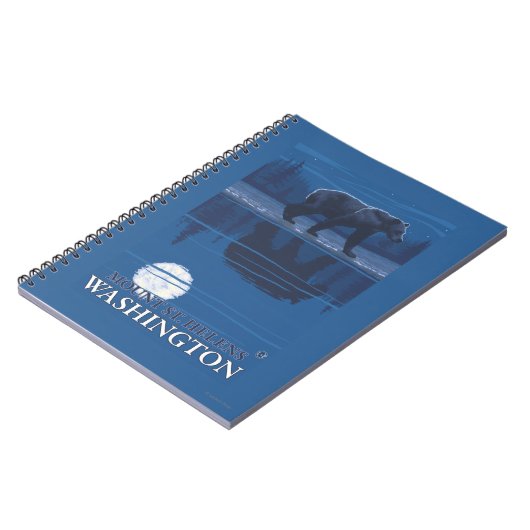 Beer in Moonlight - Mount St. Helens Notitieboek (Linkerzijde)