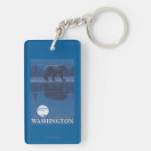 Beer in Moonlight - Mount St. Helens Sleutelhanger (achterkant)