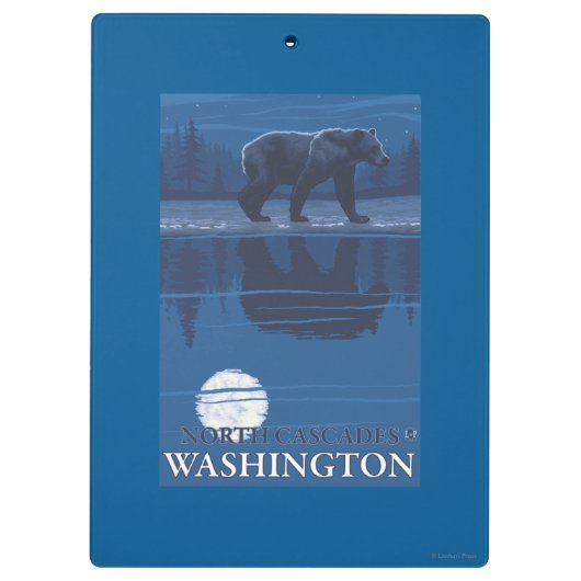 Beer in Moonlight - North Cascades, Washington Klembord (Achterkant)