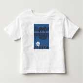 Beer in Moonlight - Petersburg, Alaska Kinder Shirts (Voorkant)