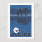 Beer in Moonlight - Seward, Alaska Briefkaart (Voorkant)