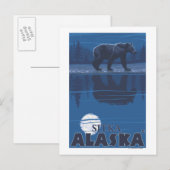 Beer in Moonlight - Sitka, Alaska Briefkaart (Voorkant / Achterkant)