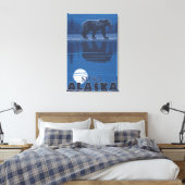 Beer in Moonlight - Sitka, Alaska Canvas Afdruk (Insitu (Slaapkamer))