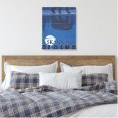 Beer in Moonlight - Skagway, Alaska Canvas Afdruk (Insitu (Slaapkamer))