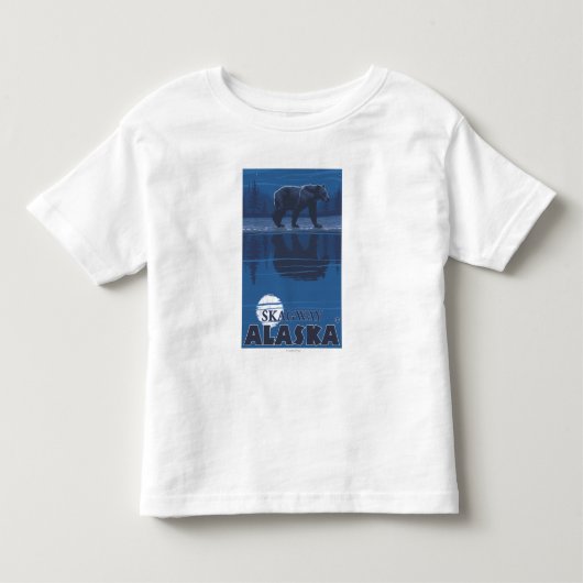 Beer in Moonlight - Skagway, Alaska Kinder Shirts (Voorkant)