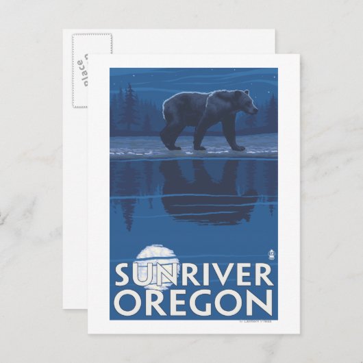 Beer in Moonlight - Sun River, Oregon Briefkaart (Voorkant / Achterkant)